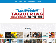 Tablet Screenshot of monterreytaquerias.com